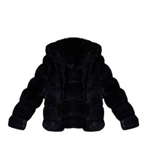 Furry bubble coat. Comes brand new with tags.